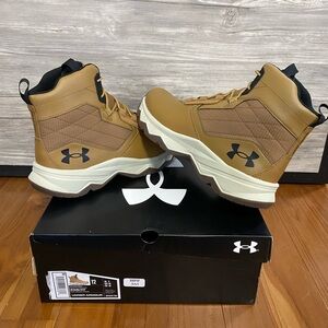 Under Armour Men’s Tan and Black High-Top Outdoor Boots